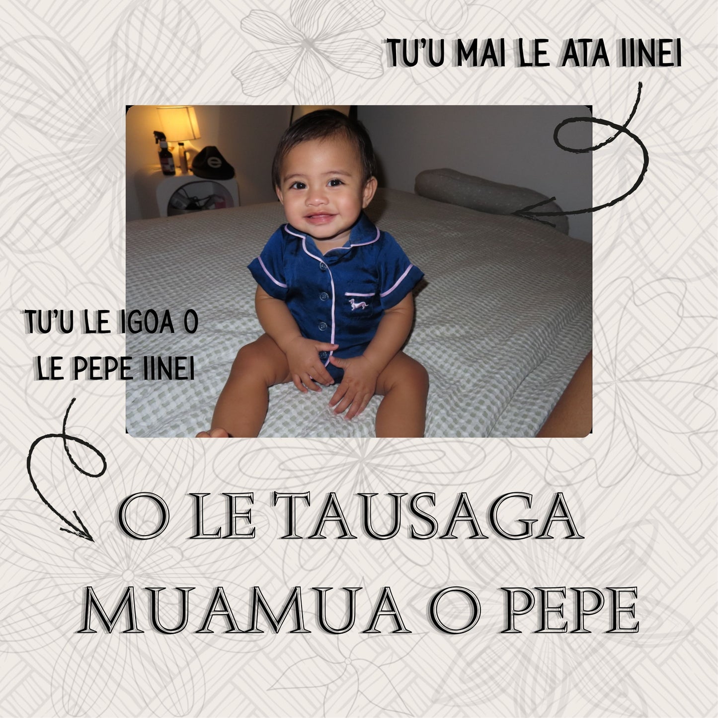 O le Tusi Fa’amaumauga a le Pepe – Lomiga Fa’apitoa: Full Samoan Baby Record Book