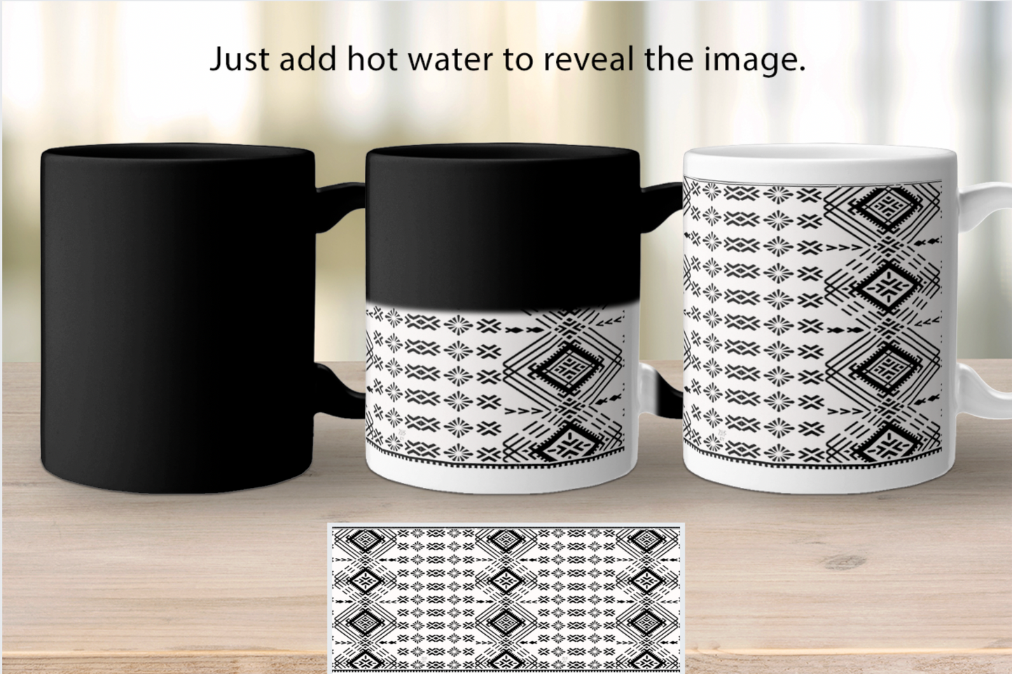 Traditional Samoan Pattern Mug – White or Magic Mug
